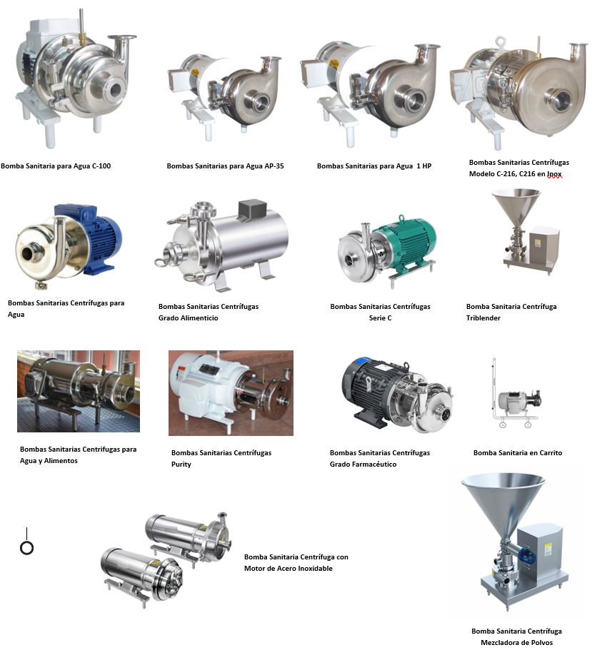 Tipos de Bombas Sanitarias Acero Inoxidable en México